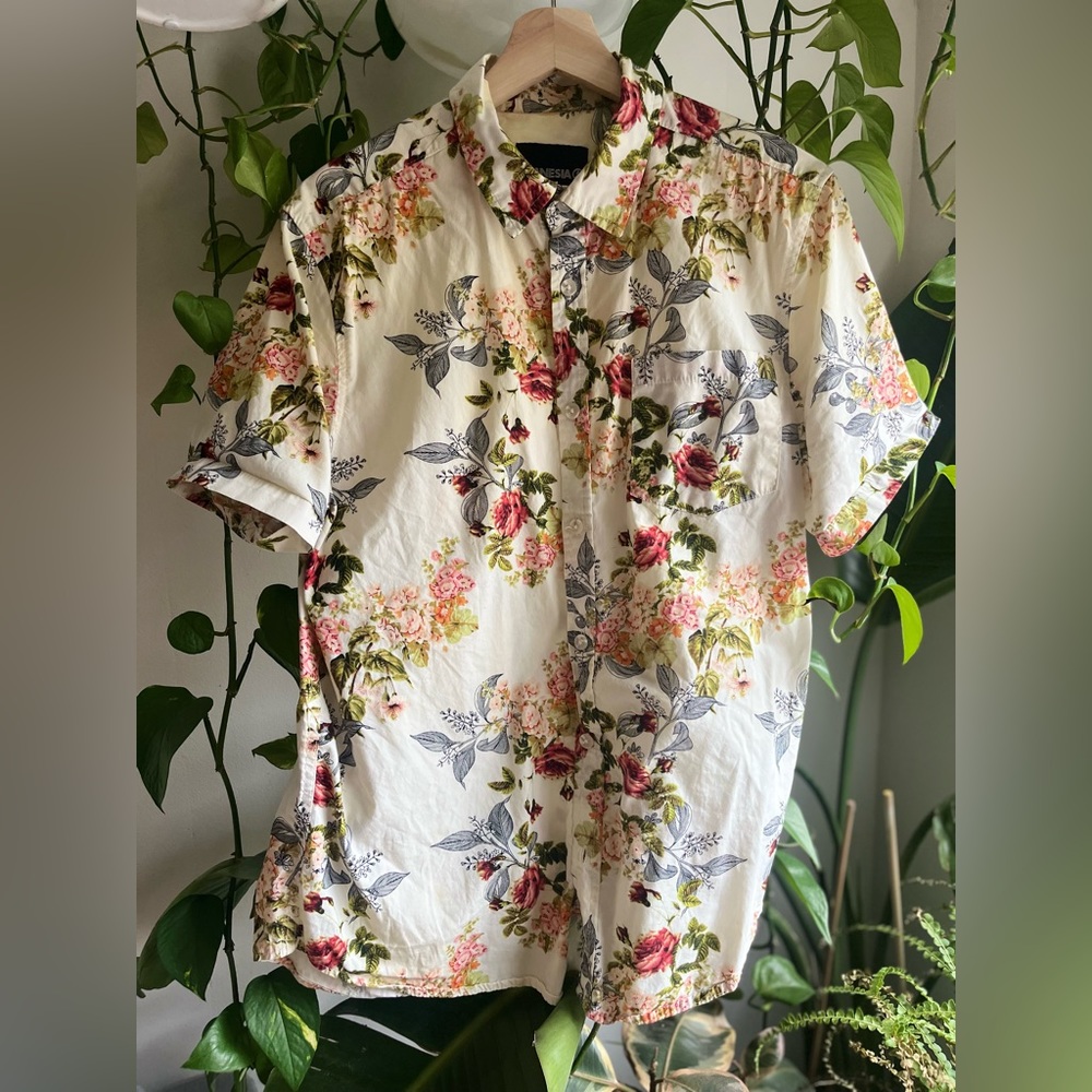 Floral Button Up